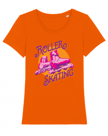 Roller Skating Bright Orange