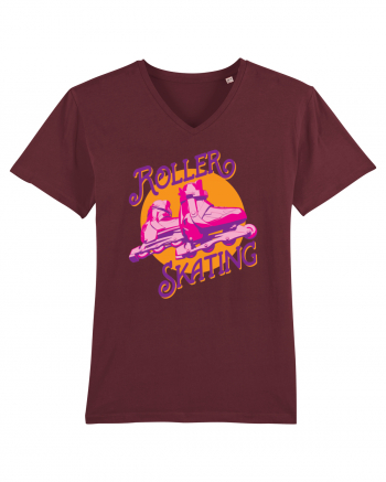 Roller Skating Burgundy