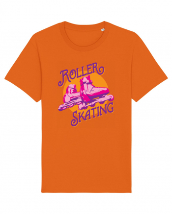 Roller Skating Bright Orange