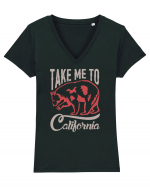 Take Me To California Tricou mânecă scurtă guler V Damă Evoker