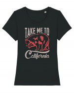 Take Me To California Tricou mânecă scurtă guler larg fitted Damă Expresser