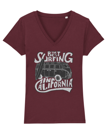 The Best Surfing In California Burgundy