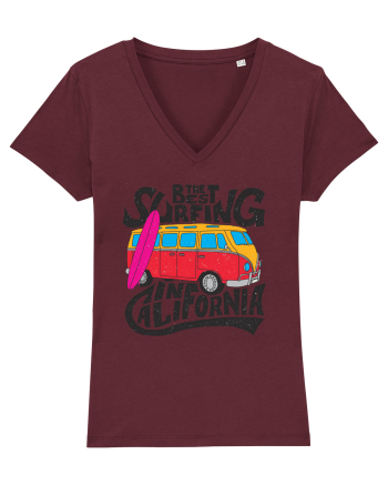 The Best Surfing In California Burgundy