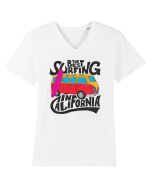 The Best Surfing In California Tricou mânecă scurtă guler V Bărbat Presenter