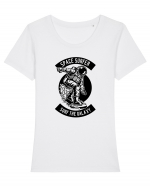 Space Surfer Galaxy Black Tricou mânecă scurtă guler larg fitted Damă Expresser