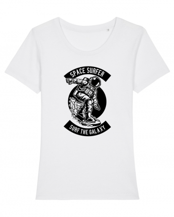 Space Surfer Galaxy Black White