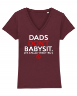 DADS Tricou mânecă scurtă guler V Damă Evoker