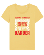 BARBER Tricou mânecă scurtă guler larg fitted Damă Expresser