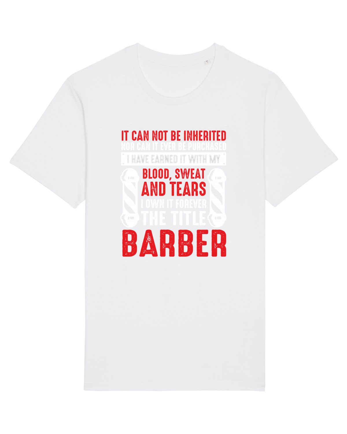 Tricou mânecă scurtă Unisex Rocker White