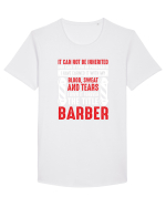 BARBER Tricou mânecă scurtă guler larg Bărbat Skater