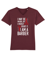 BARBER Tricou mânecă scurtă guler V Bărbat Presenter