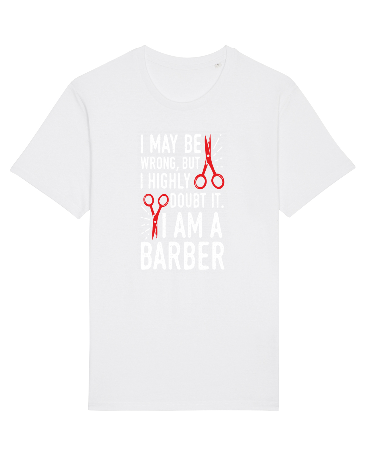 Tricou mânecă scurtă Unisex Rocker White
