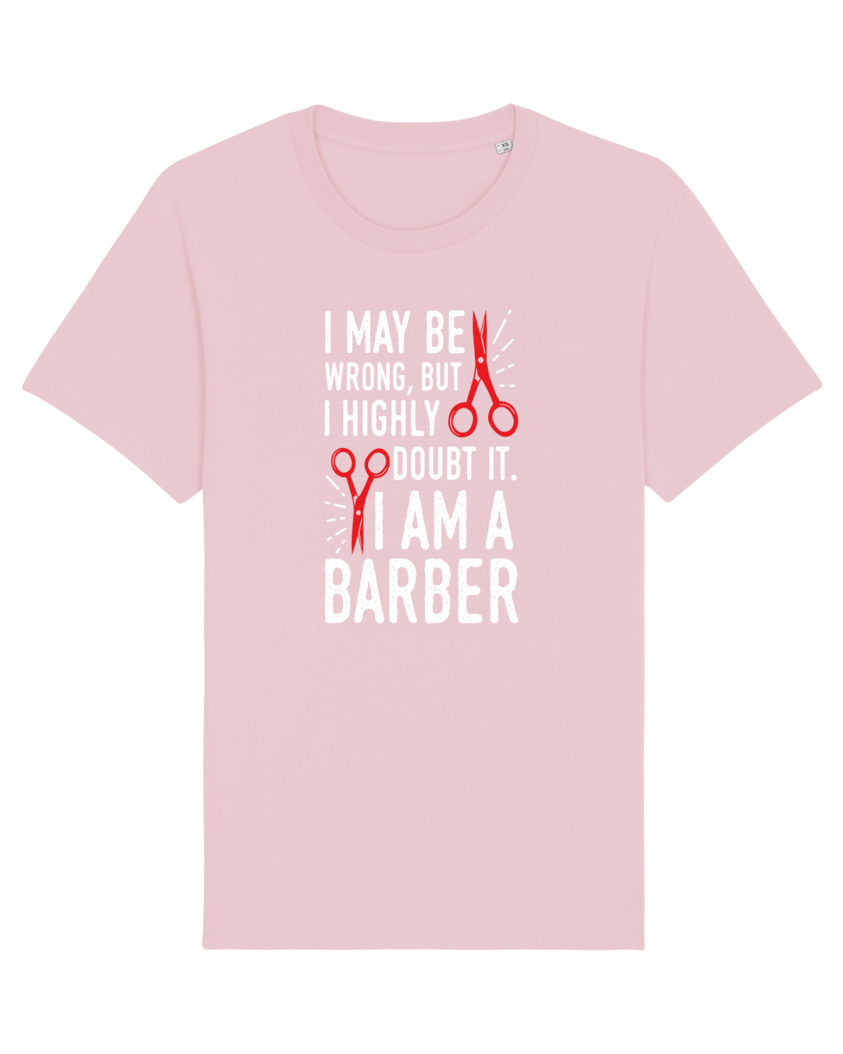 Tricou mânecă scurtă Unisex Rocker Cotton Pink