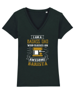 BARISTA Tricou mânecă scurtă guler V Damă Evoker