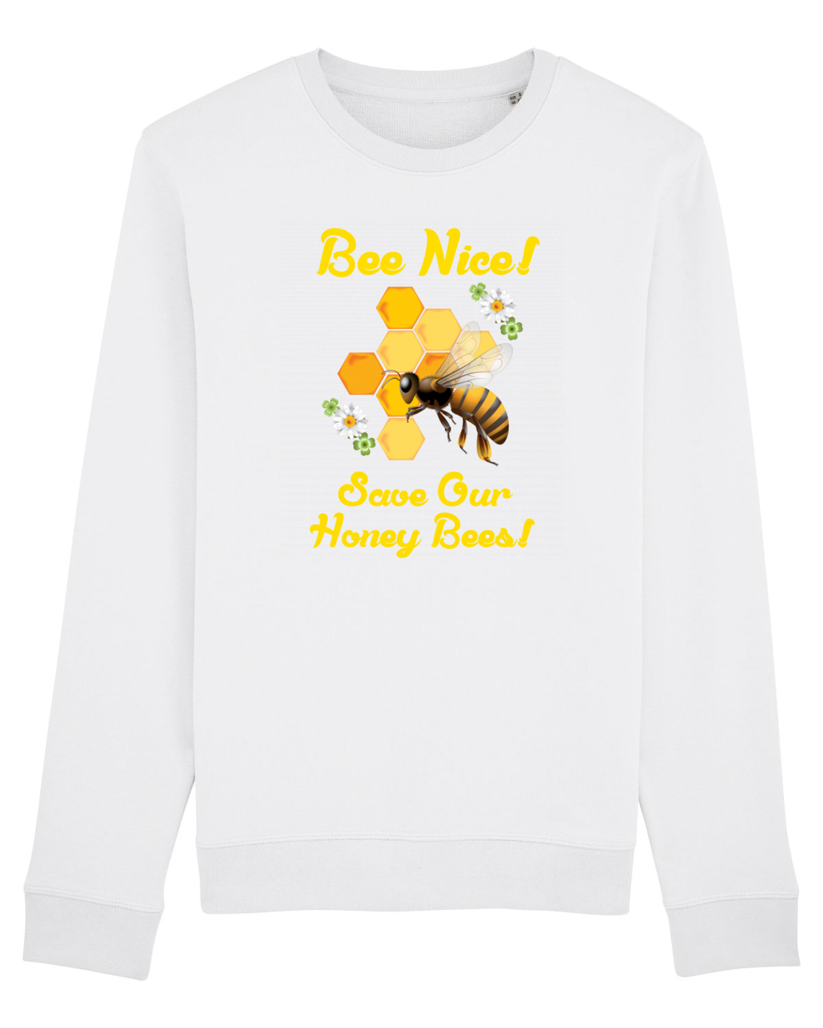 Bluză mânecă lungă Unisex Rise White