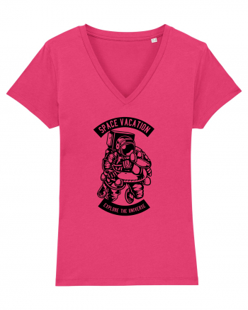 Space Vacation Astronaut Black Raspberry