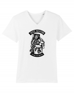Space Vacation Astronaut Black Tricou mânecă scurtă guler V Bărbat Presenter