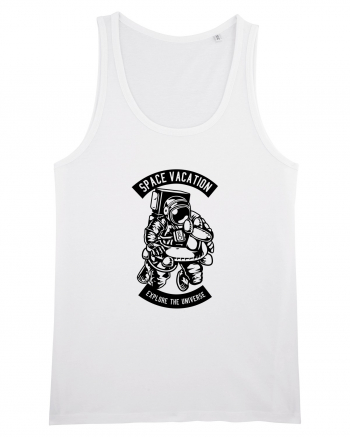 Space Vacation Astronaut Black White