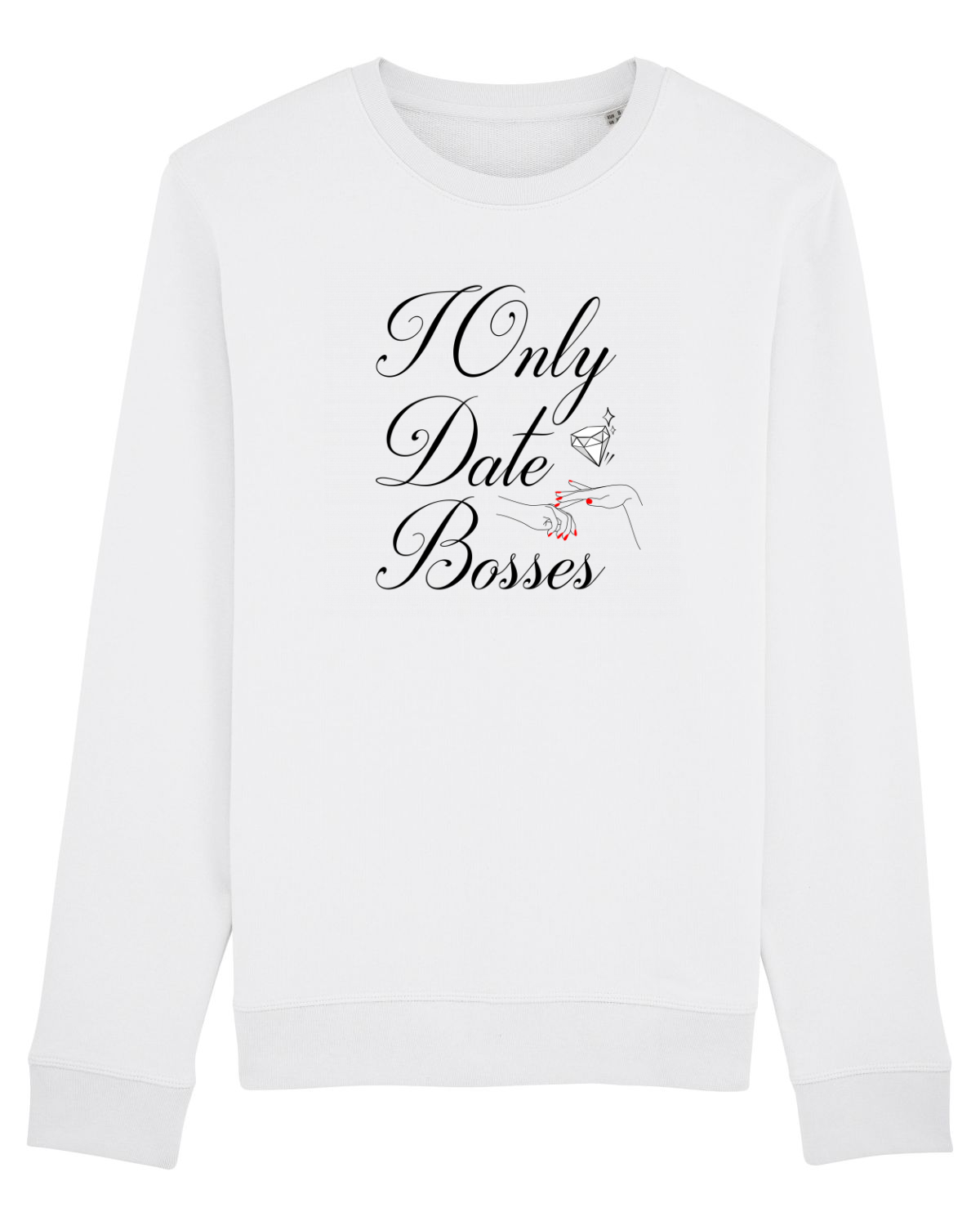 Bluză mânecă lungă Unisex Rise White