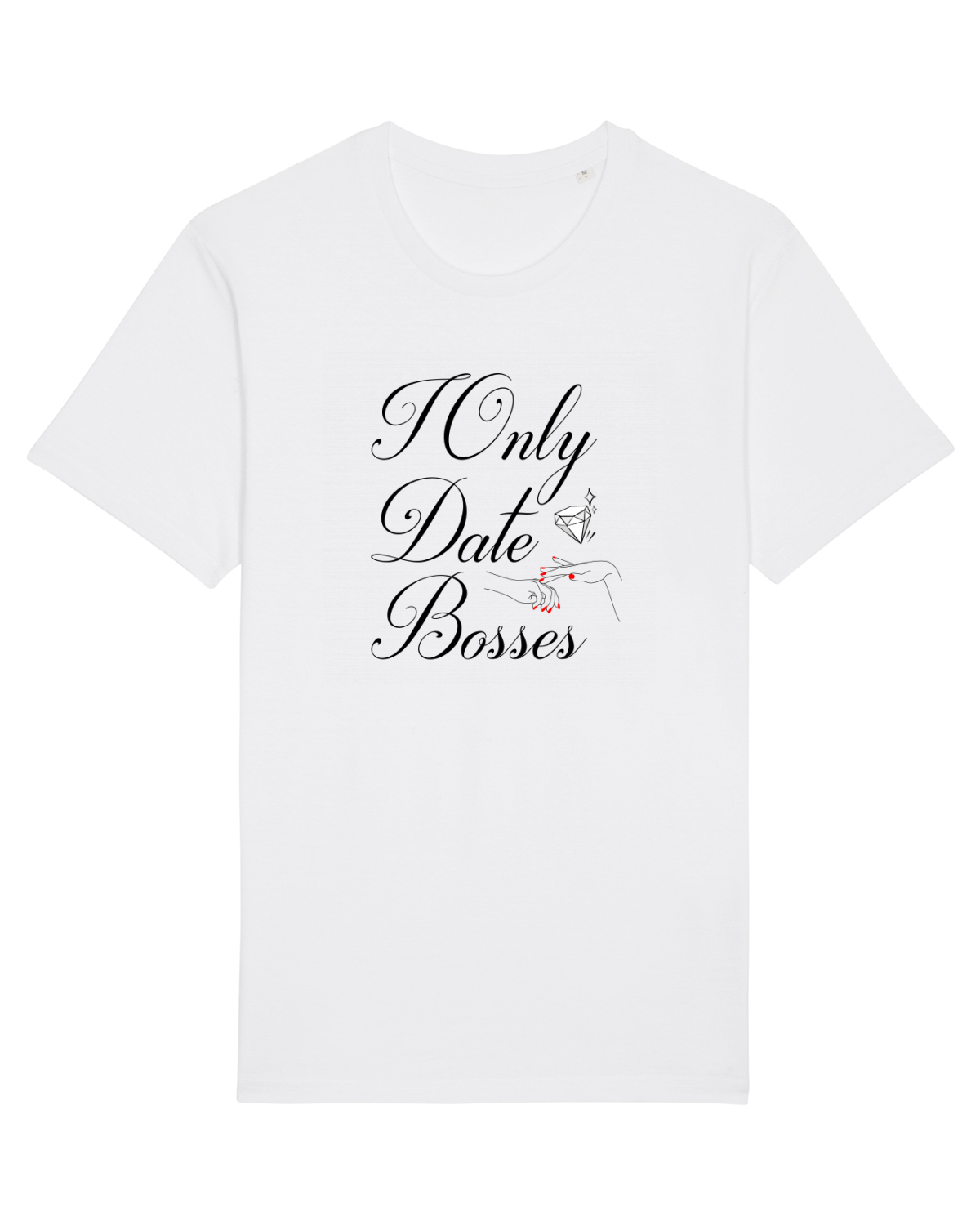 Tricou mânecă scurtă Unisex Rocker White