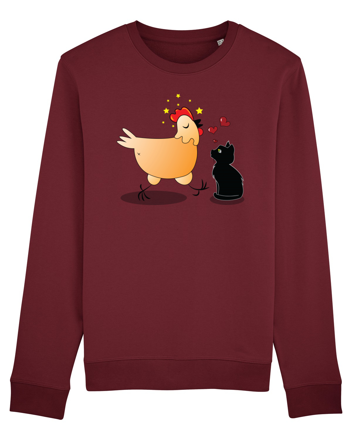 Bluză mânecă lungă Unisex Rise Burgundy
