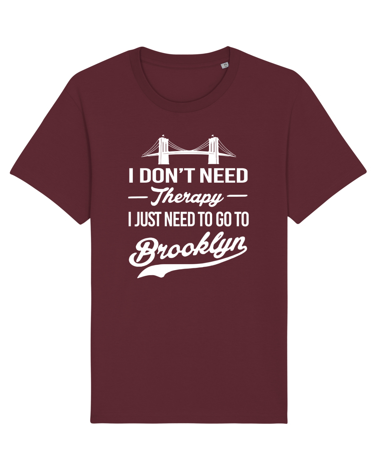 Tricou mânecă scurtă Unisex Rocker Burgundy