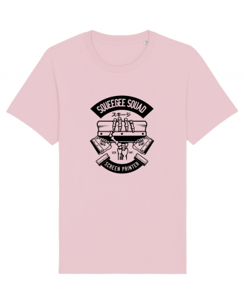 Screen Printer Skeleton Black Cotton Pink