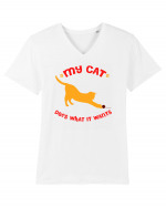 CAT Tricou mânecă scurtă guler V Bărbat Presenter