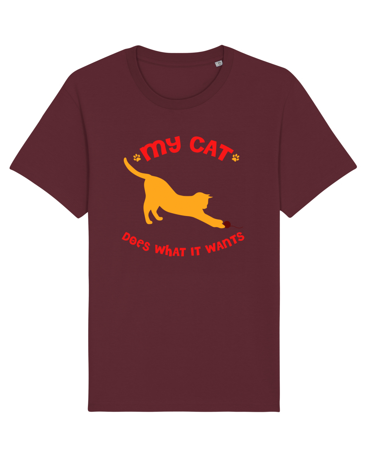 Tricou mânecă scurtă Unisex Rocker Burgundy