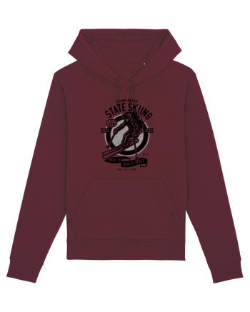 Championship Ski Black Burgundy