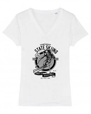 Championship Ski Black White