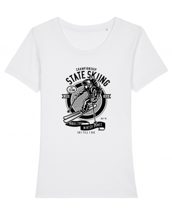 Championship Ski Black White
