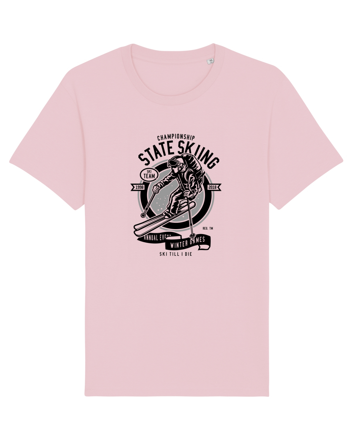 Tricou mânecă scurtă Unisex Rocker Cotton Pink