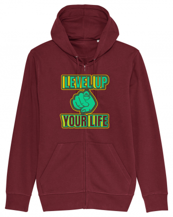 Level Up Your Life Burgundy