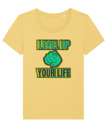 Level Up Your Life Tricou mânecă scurtă guler larg fitted Damă Expresser