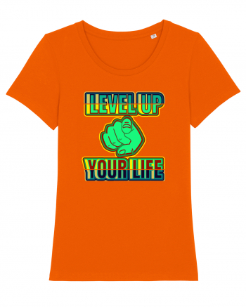 Level Up Your Life Bright Orange