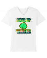 Level Up Your Life Tricou mânecă scurtă guler V Bărbat Presenter