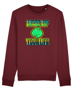 Level Up Your Life Bluză mânecă lungă Unisex Rise