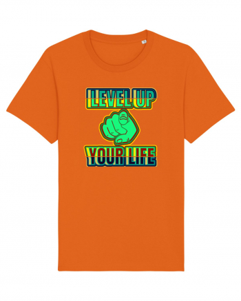 Level Up Your Life Bright Orange