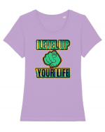 Level Up Your Life Tricou mânecă scurtă guler larg fitted Damă Expresser