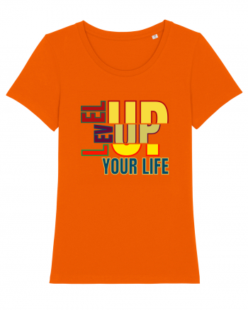 Level Up Your Life Bright Orange