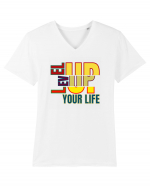 Level Up Your Life Tricou mânecă scurtă guler V Bărbat Presenter