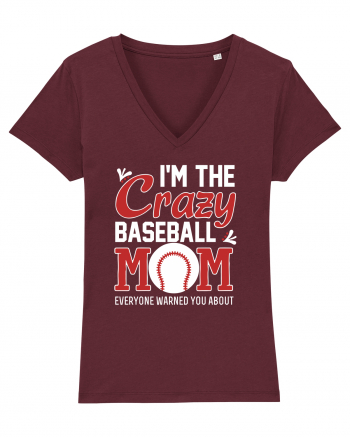 BASEBALL MOM Burgundy