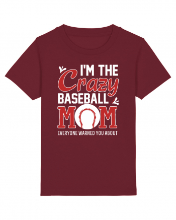 BASEBALL MOM Burgundy