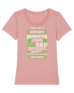 DAUGHTER Tricou mânecă scurtă guler larg fitted Damă Expresser