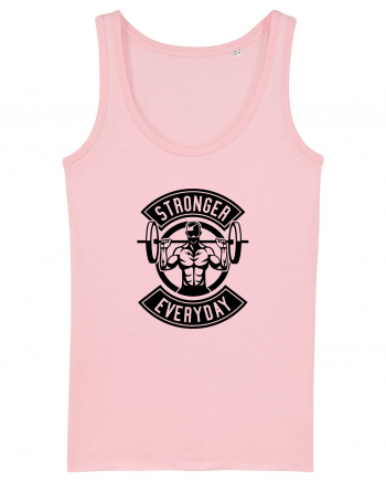 Stronger Everyday Gym Black Cotton Pink