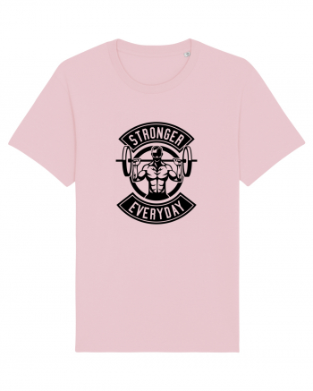 Stronger Everyday Gym Black Cotton Pink