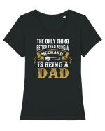 DADDY Tricou mânecă scurtă guler larg fitted Damă Expresser