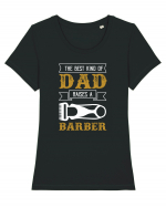 BARBER Tricou mânecă scurtă guler larg fitted Damă Expresser