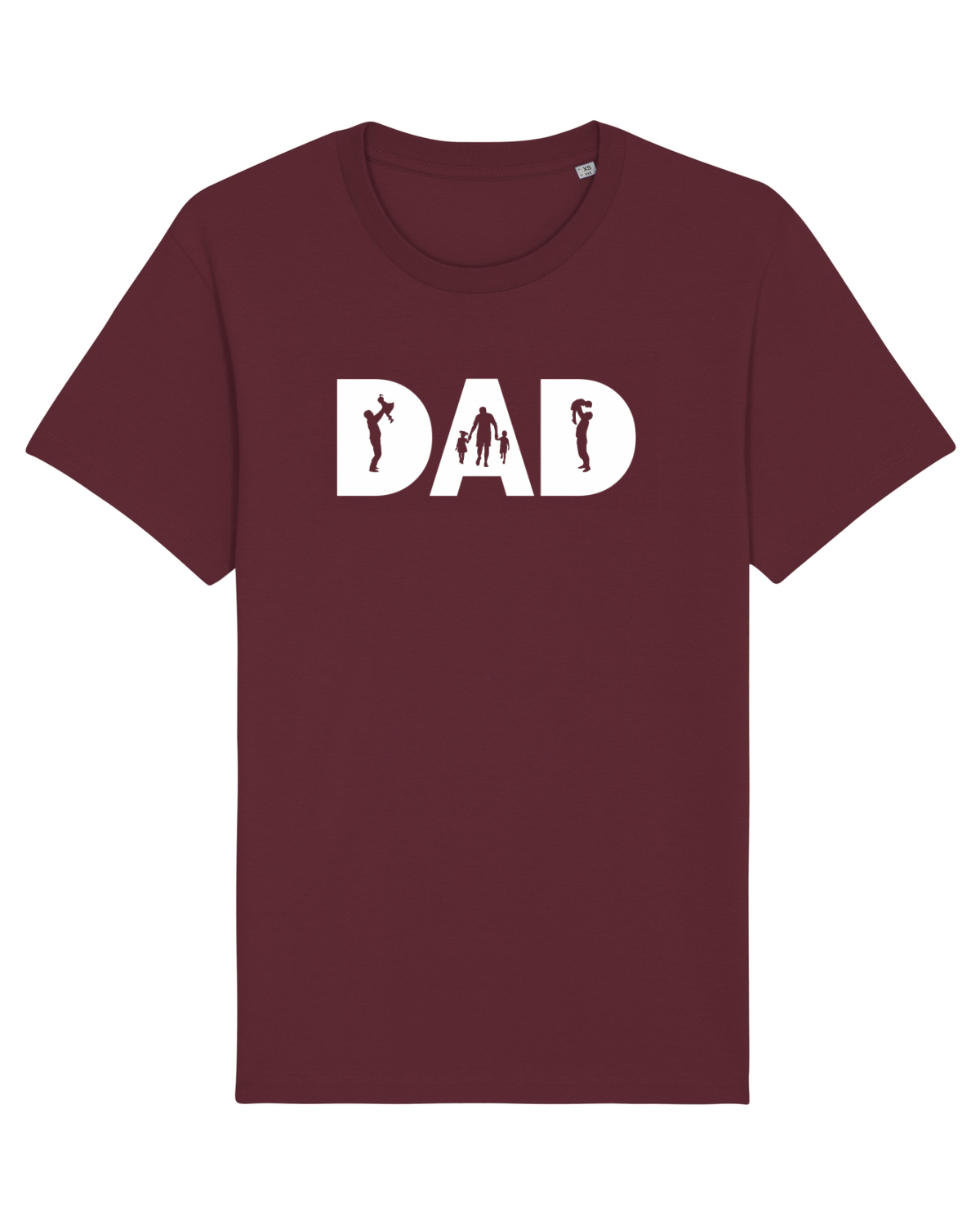 Tricou mânecă scurtă Unisex Rocker Burgundy